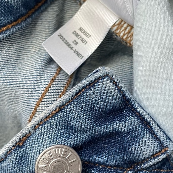 Madewell Curvy Kick Out Crop Jeans in medium blue wash size 28 - Picture 16 of 16